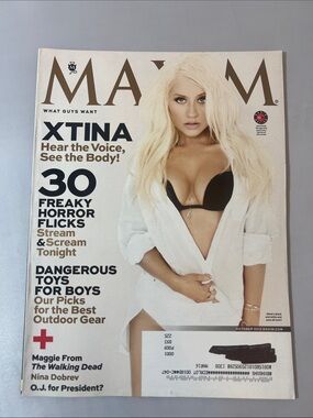Maxim Magazine - Cover Xtina (Christina Aguilera) - October 2013 - Issue 187